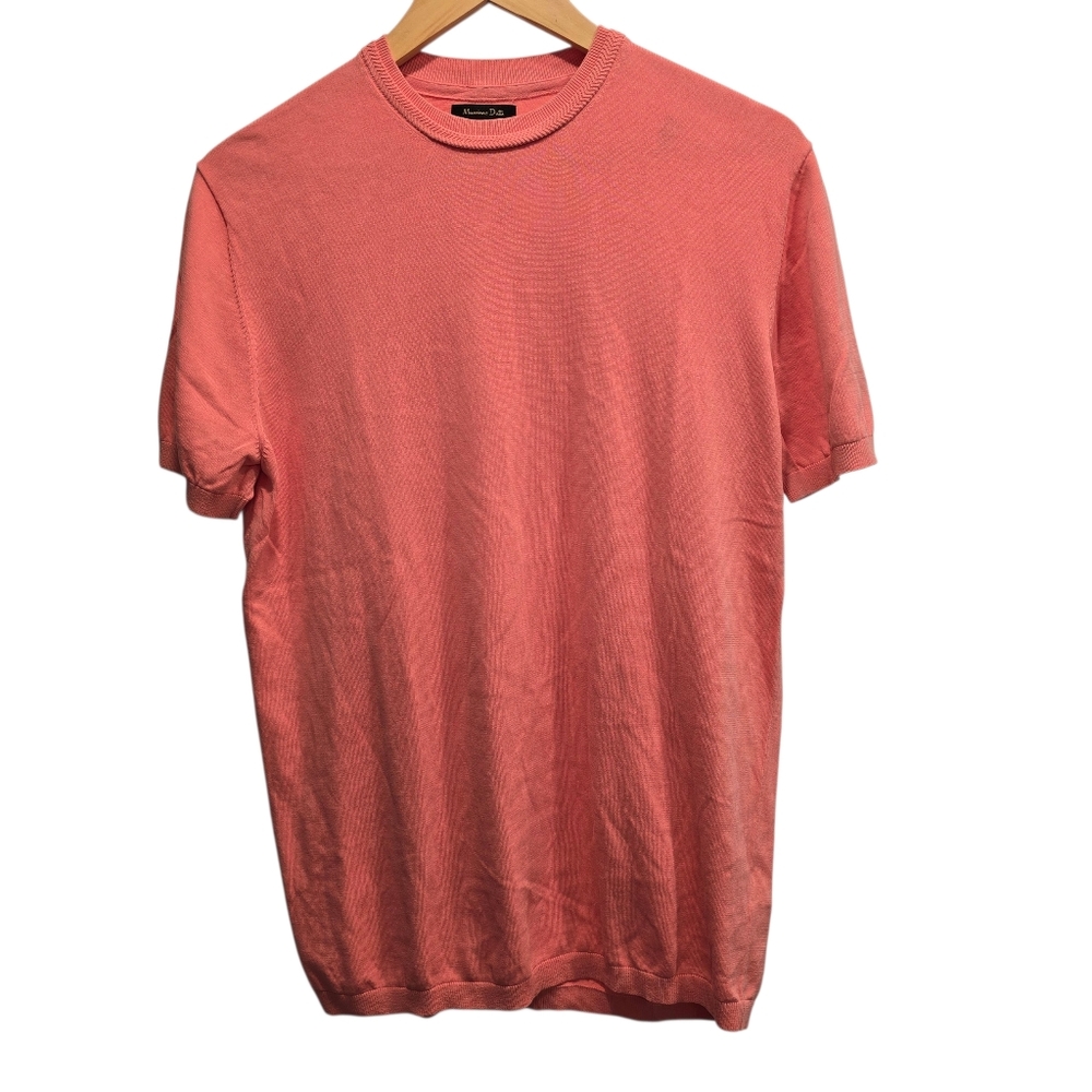 Massimo Dutti Coral Short Sleeve Knit Tee